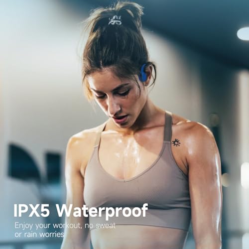 Bone Conduction Headphones Bluetooth 5.4 Open Ear Wireless with Mic IPX5 Waterproof V58094