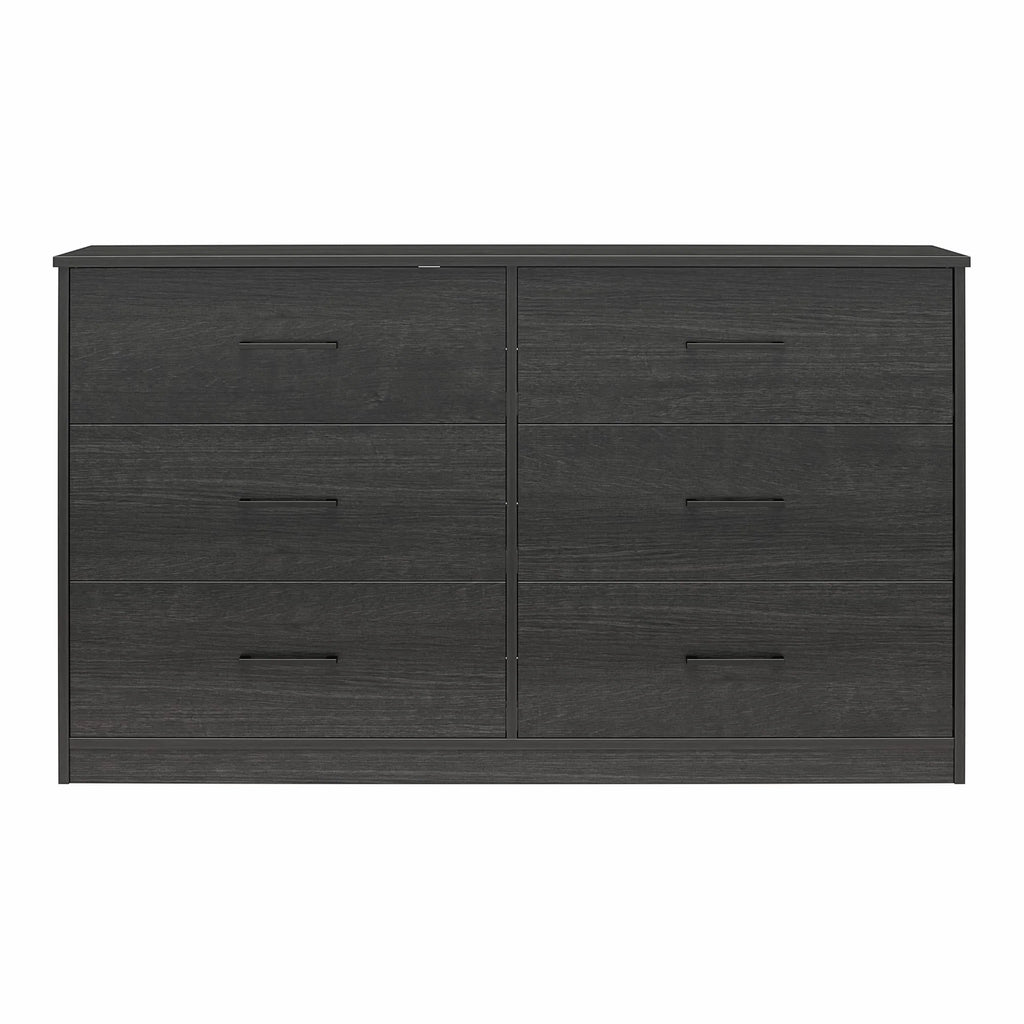 Black Oak 6 Drawer Dresser D41188