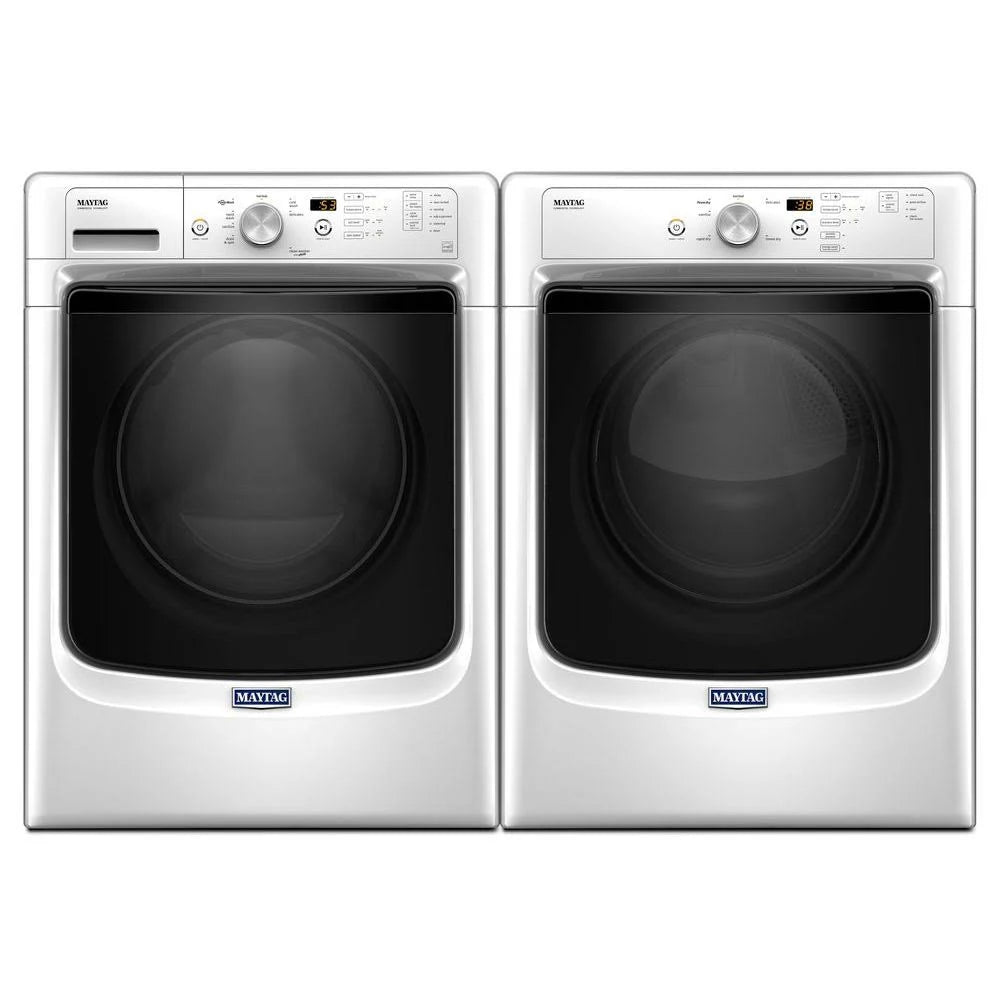 White Front-Loading Washer Y471