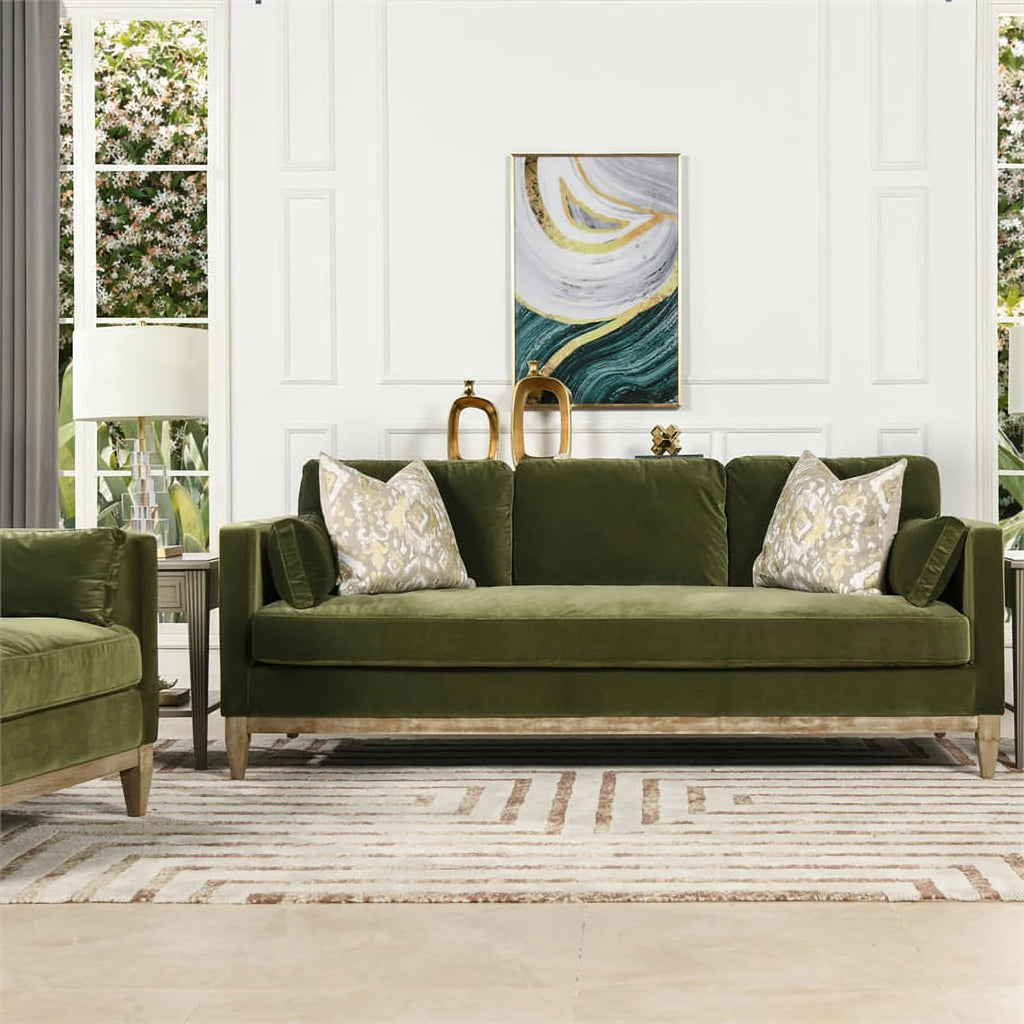 Olive Green Sofa Q117213
