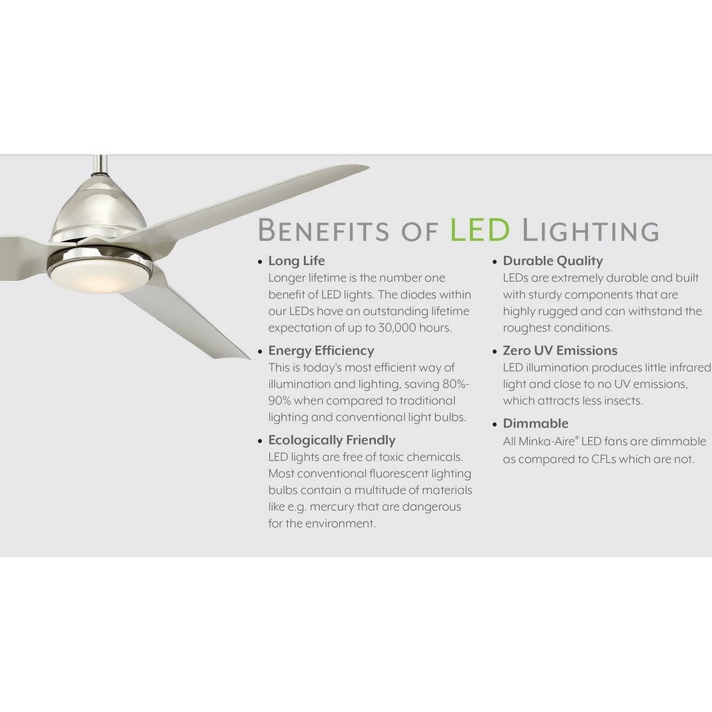 Polished Nickel Ceiling Fan K560