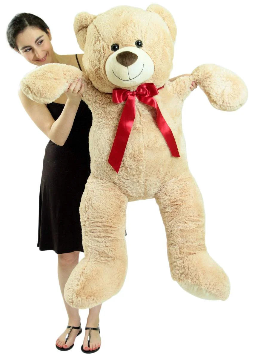 Beige Tan 48 inch Plush Teddy Bear Stuffed Animal C5476