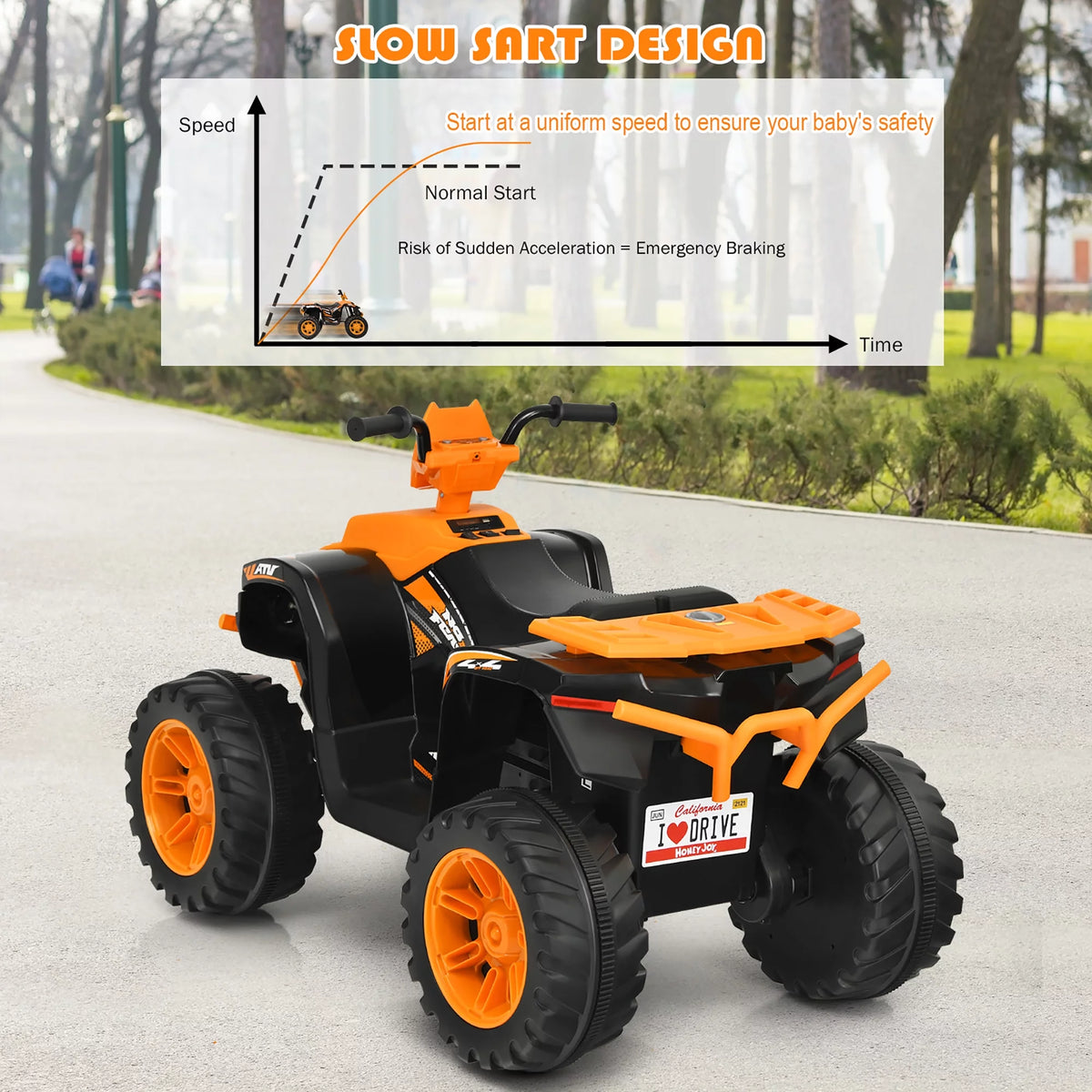 12V Kids 4-Wheeler ATV Quad Ride On Car V8949