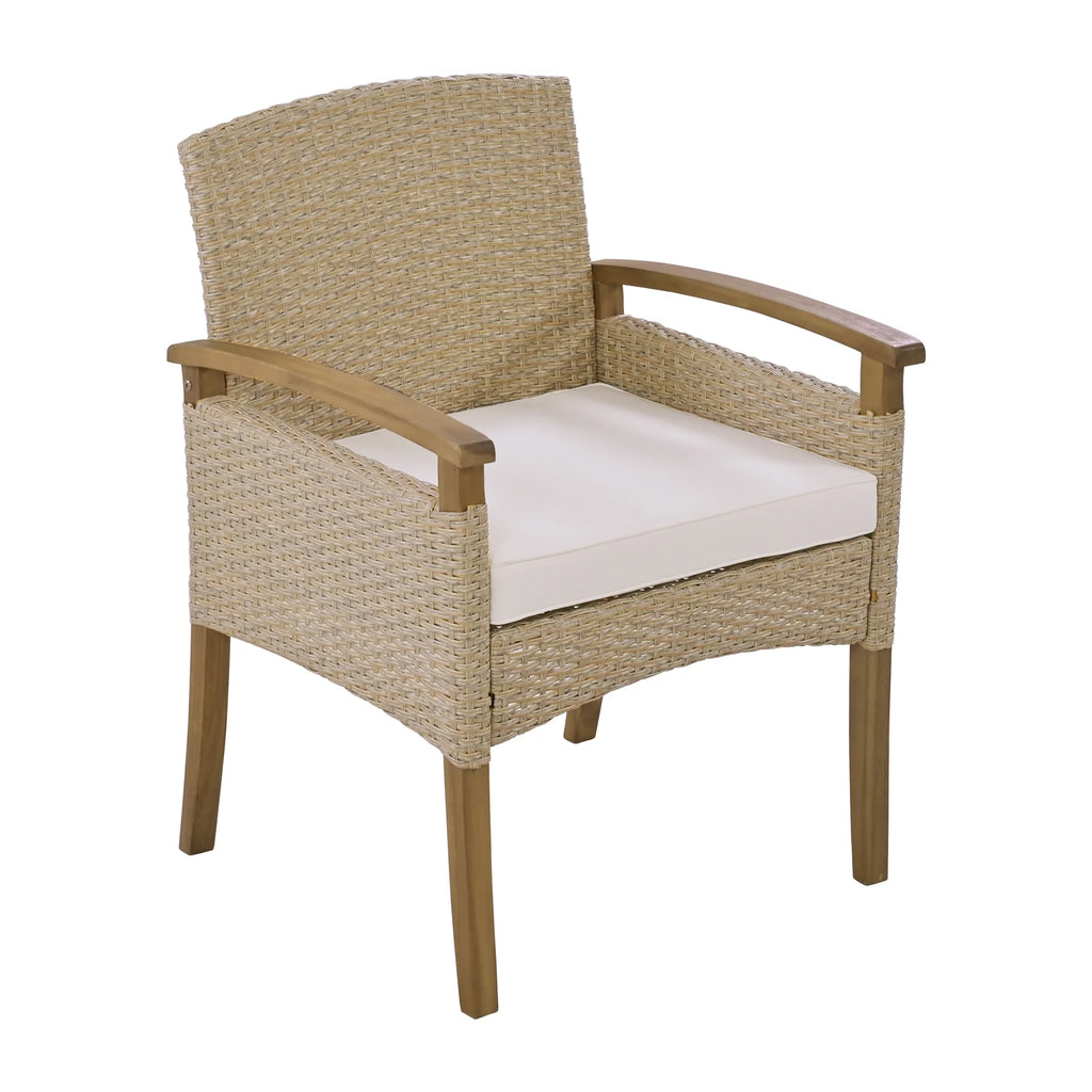 Brown 7 Pcs Wicker Patio Dining Set S7196