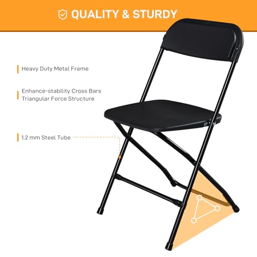 White 6pcs Folding Plastic Chair I99487