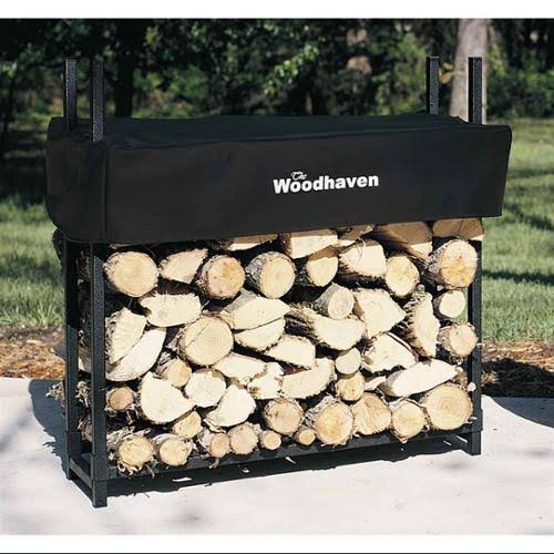 Black Steel Log Rack C64496
