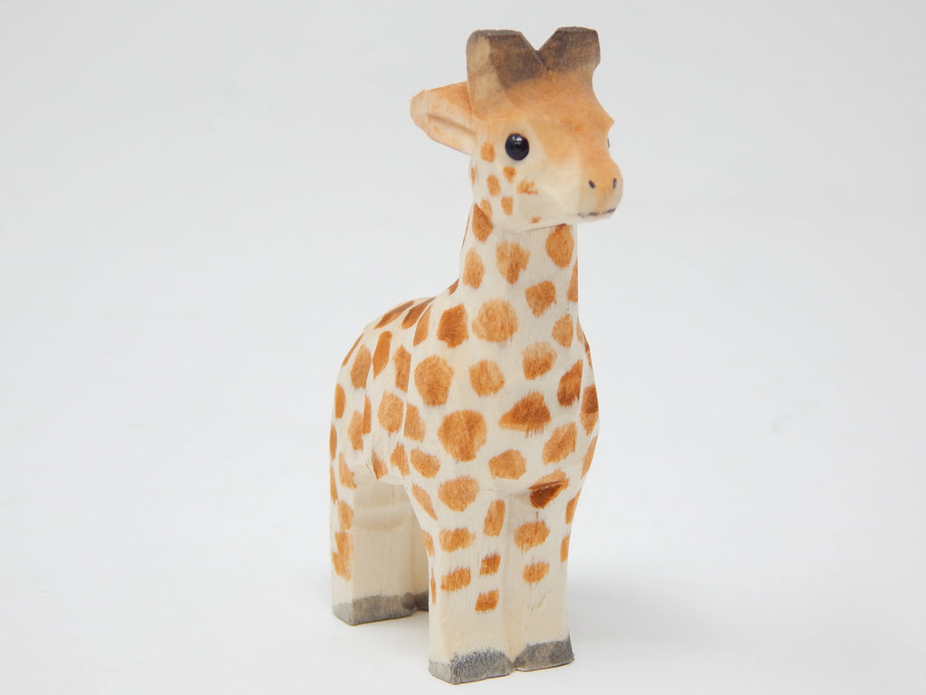 Miniature Safari Zoo Handmade Wooden Carved Ornament Figurine I252