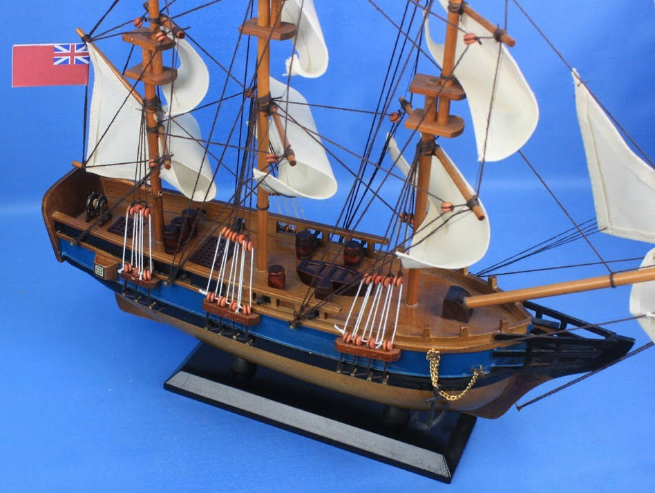 Wooden HMS Bounty Tall Model Ship I203