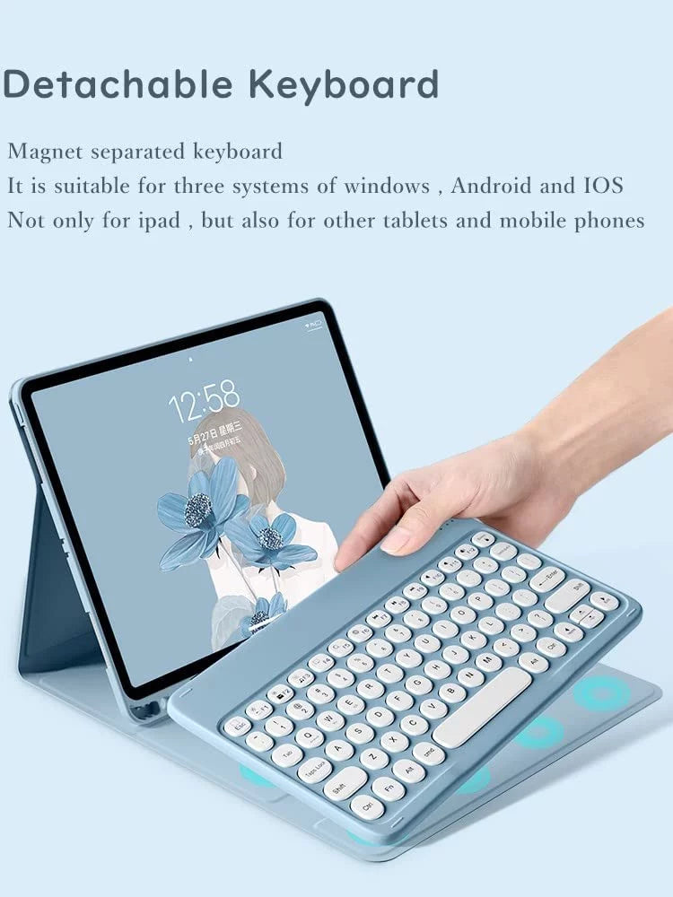 9.7 inch iPad Keyboard Case with Pencil Holder W7310