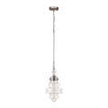 10-Inch Wide Polished Nickel Pendant B5298