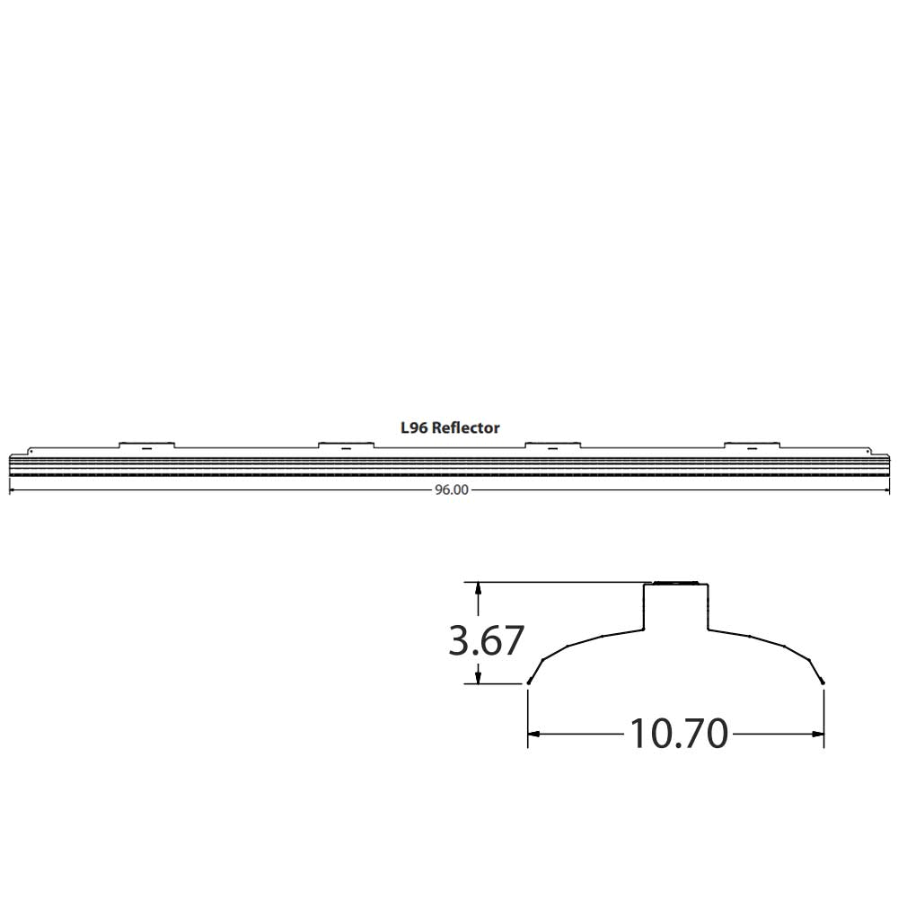 8ft LED Strip Light, 6000 Lumens, 60 Watts, 3500K X976
