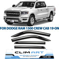 4 pcs Dark Smoke Tape-on Window Deflectors S52857