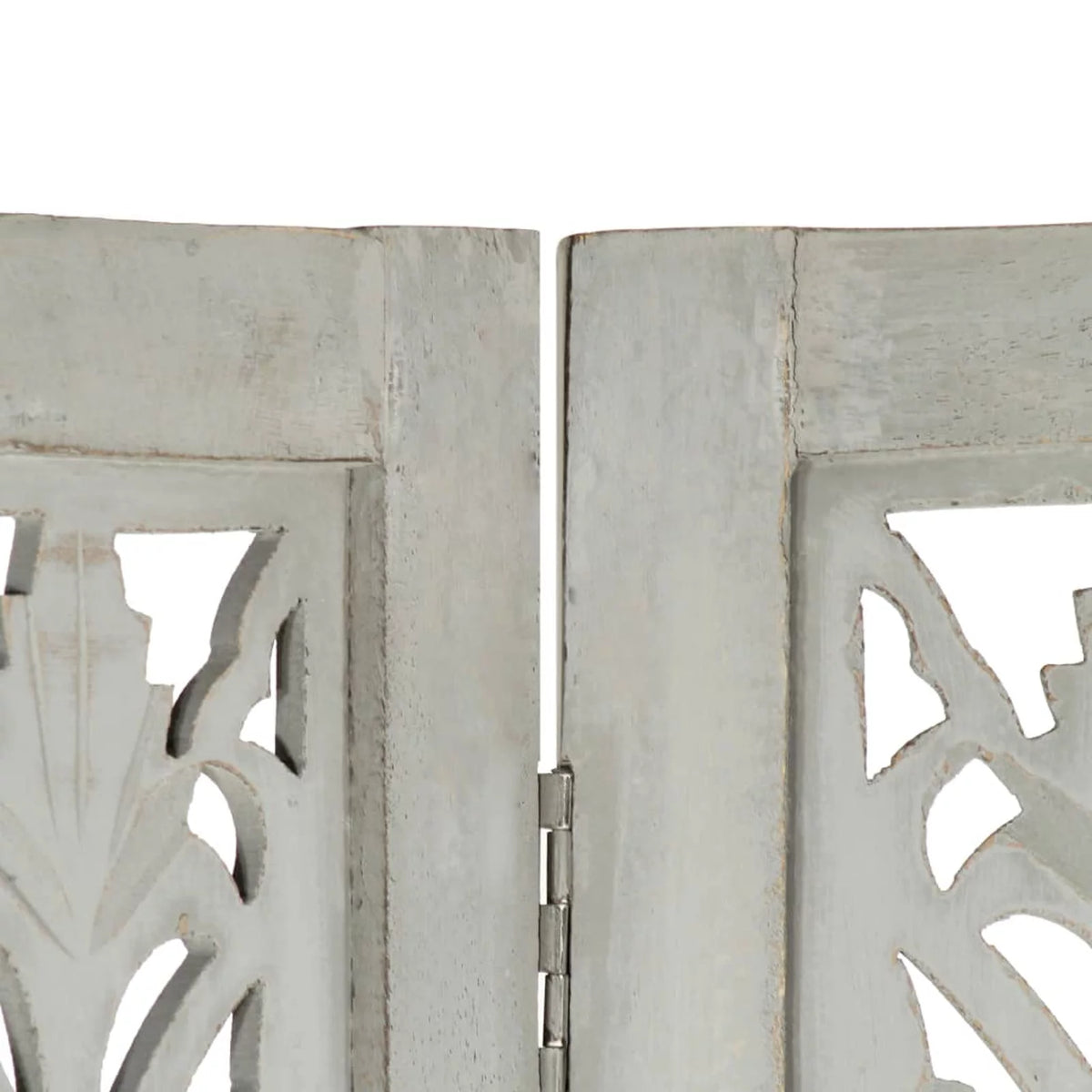 Hand Carved 5-Panel Mango Wood Room Divider E40397