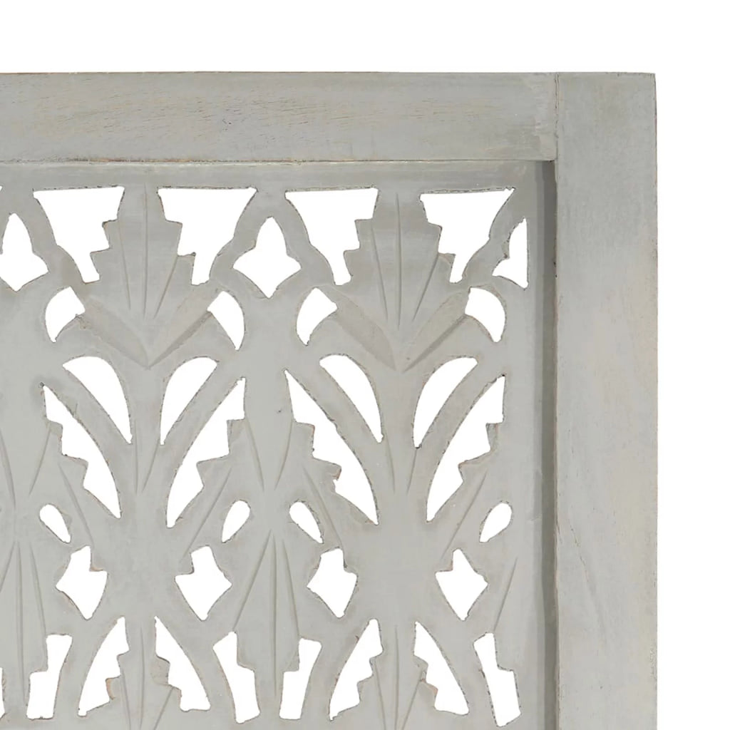 Hand Carved 5-Panel Mango Wood Room Divider E40397