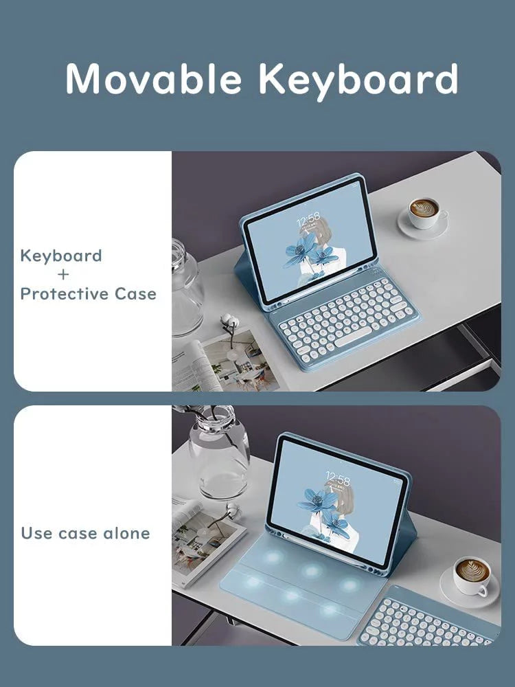 9.7 inch iPad Keyboard Case with Pencil Holder W7310