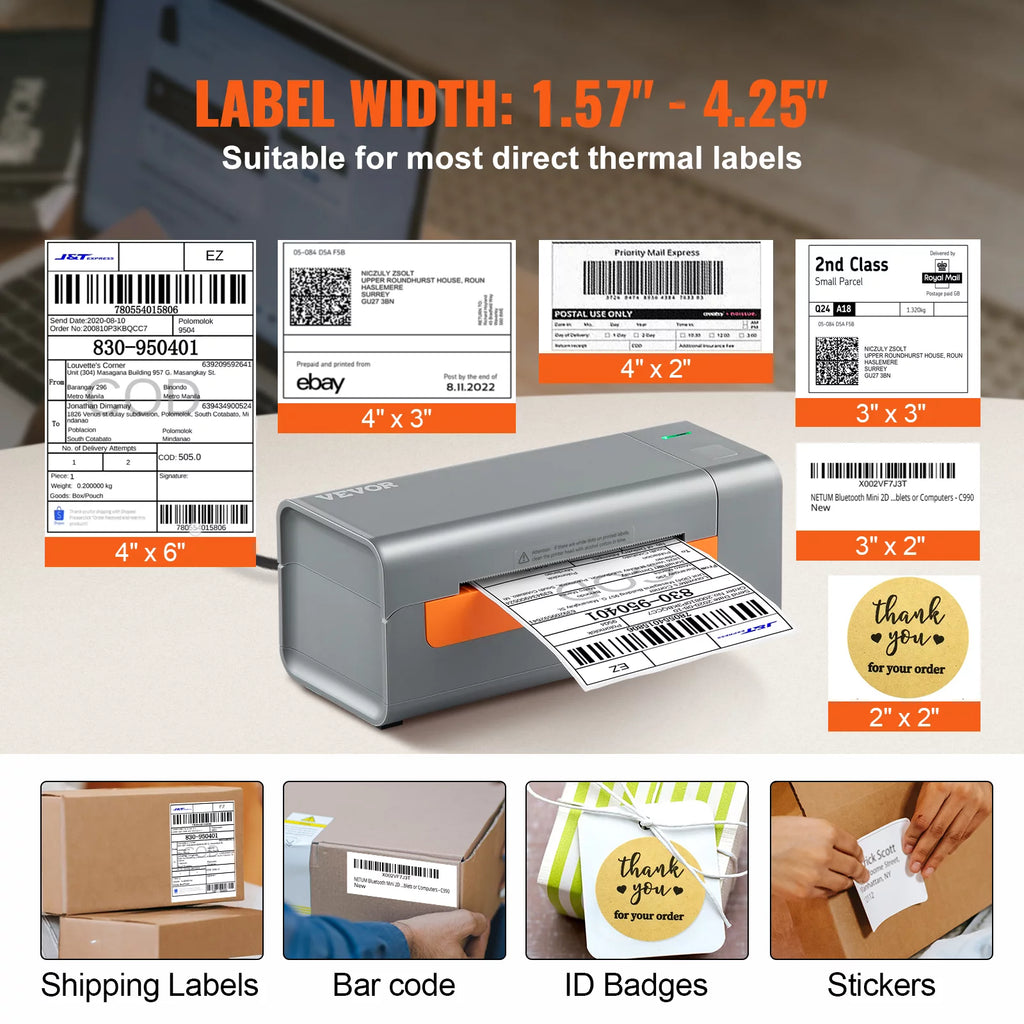 Thermal Label Printer 4X6 203DPI USB/Bluetooth Y785378