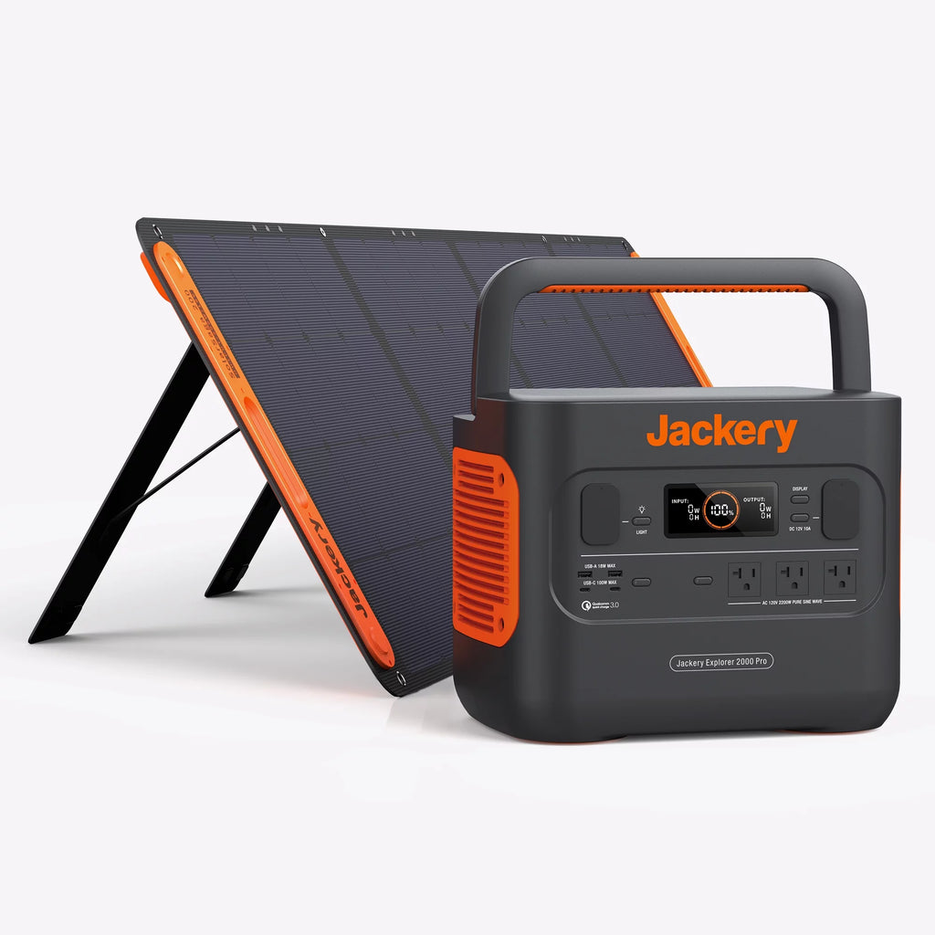 2160Wh Solar Generator with 200W Solar Panel E857