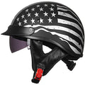 Half Helmet Motorcycle Open Face Sun Visor DOT Approved Y68096