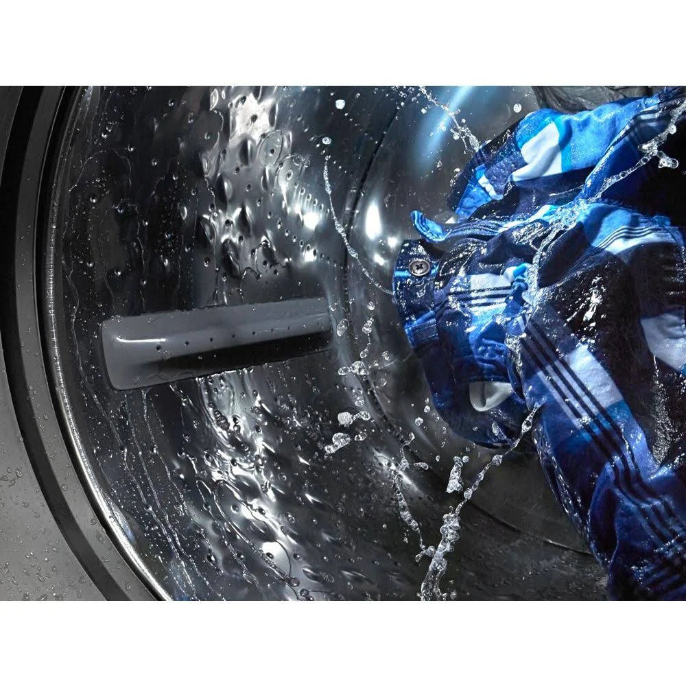 White Front-Loading Washer Y471