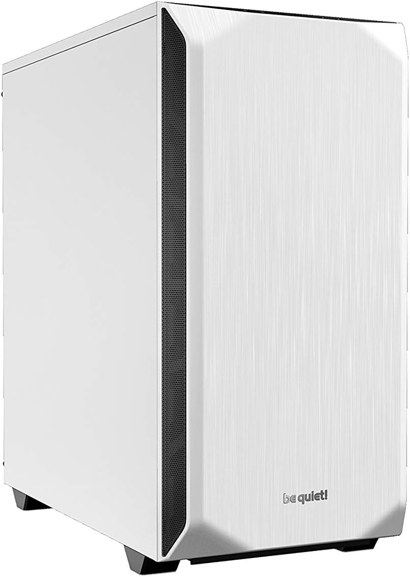 White Mid Tower ATX Case with Tempered Glass Window E619