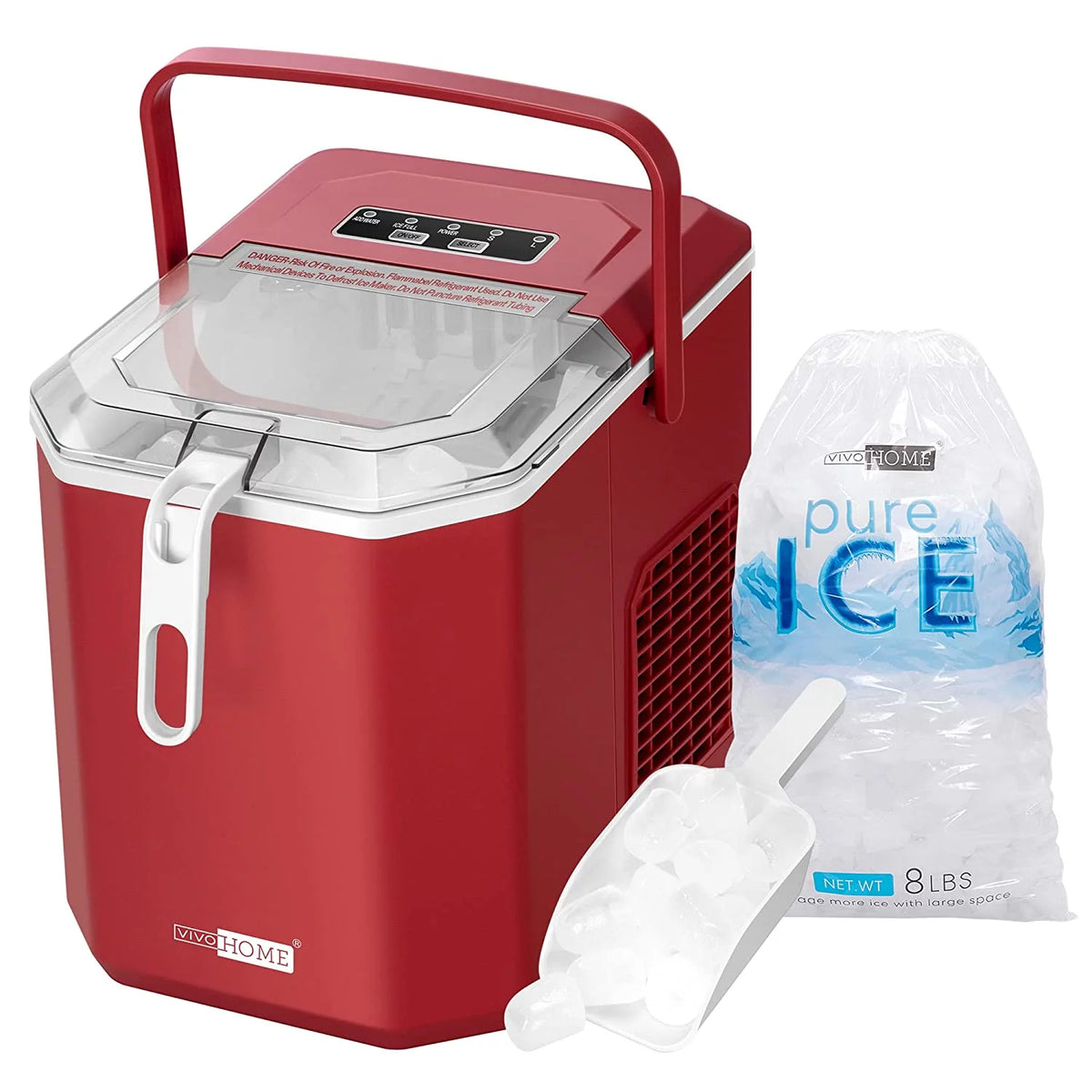 Portable Countertop Ice Maker with Scoop V7644