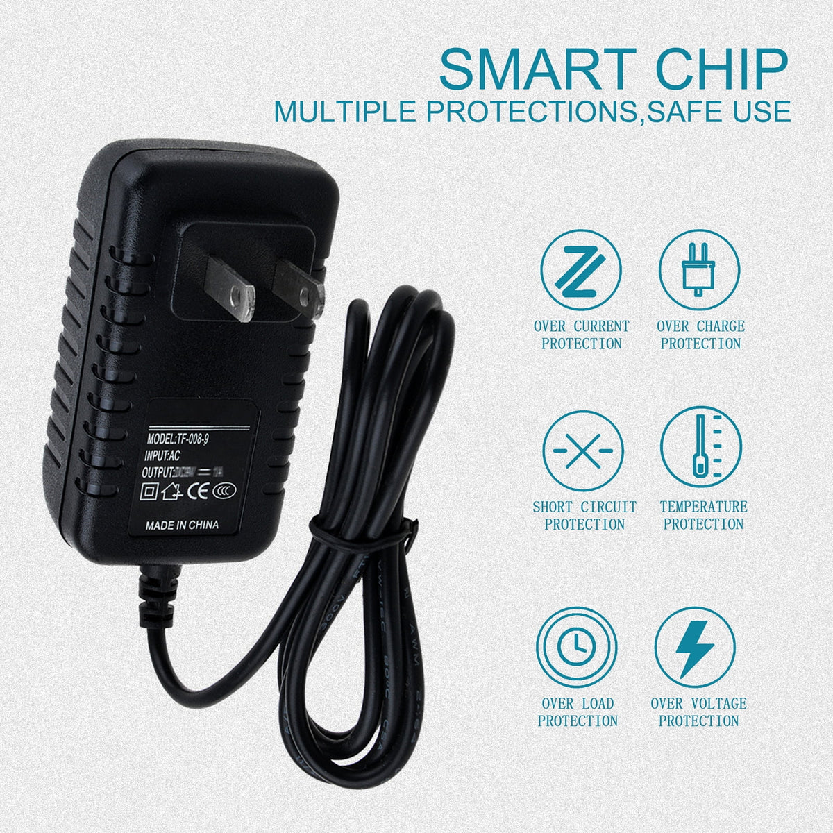 Compatible AC / DC Adapter Replacement Power Supply Cord Cable Wall Charger Q635983