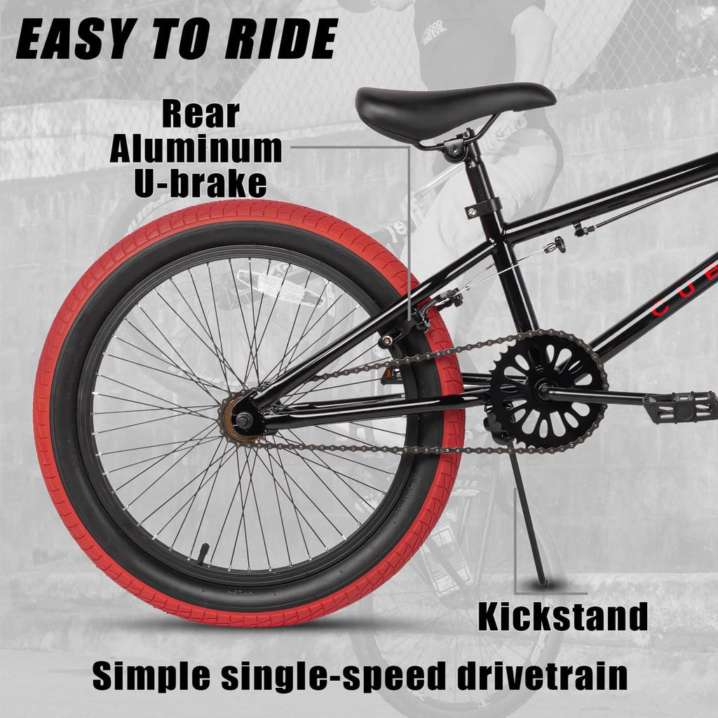 20 in Kids BMX Bike with 4 Pegs, Blue K548694