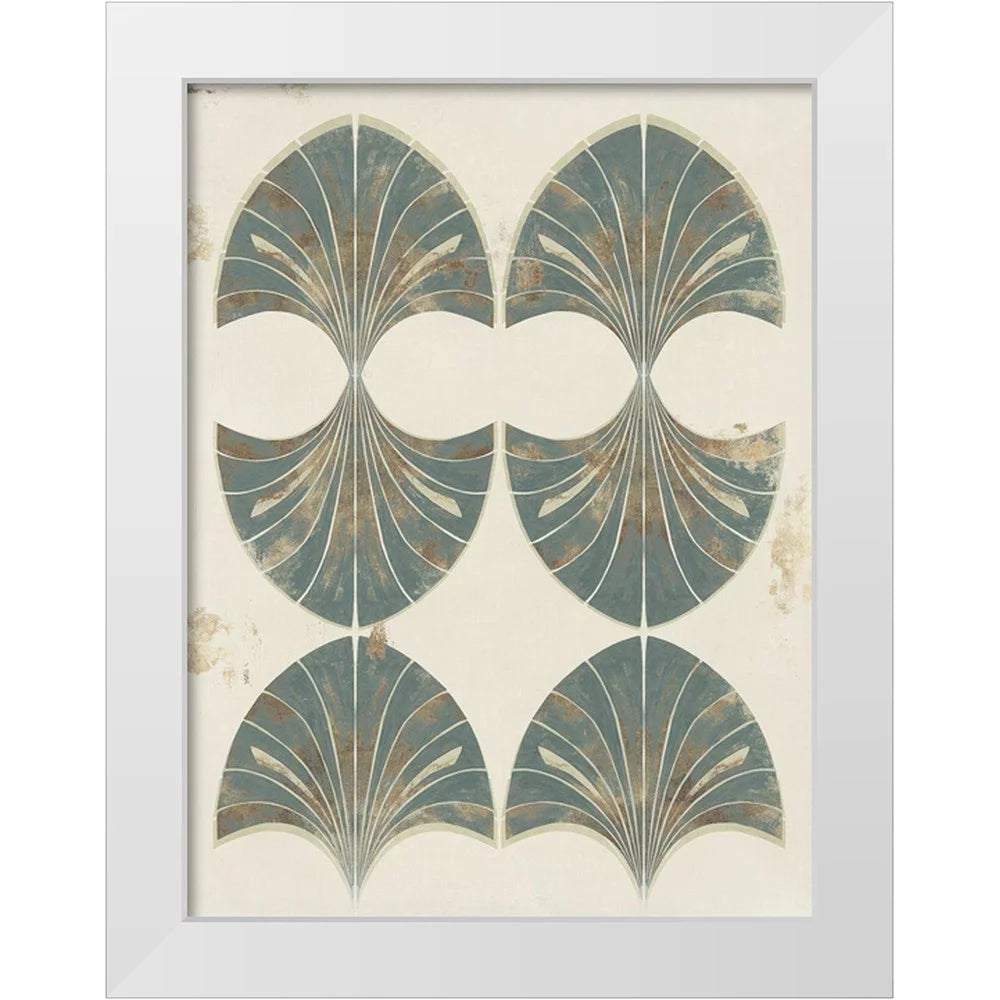 White Modern Wood Framed Art Print D47959