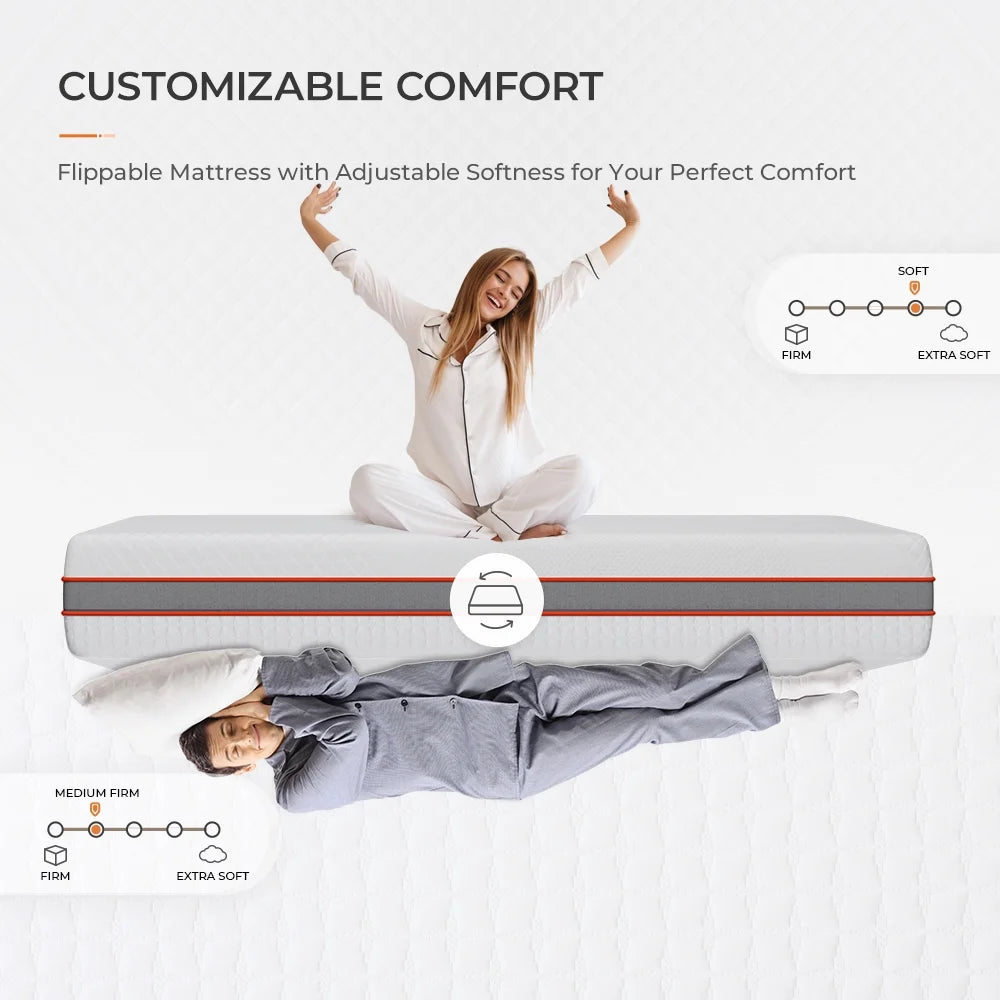 Queen Size Gel Memory Foam Mattress H32031