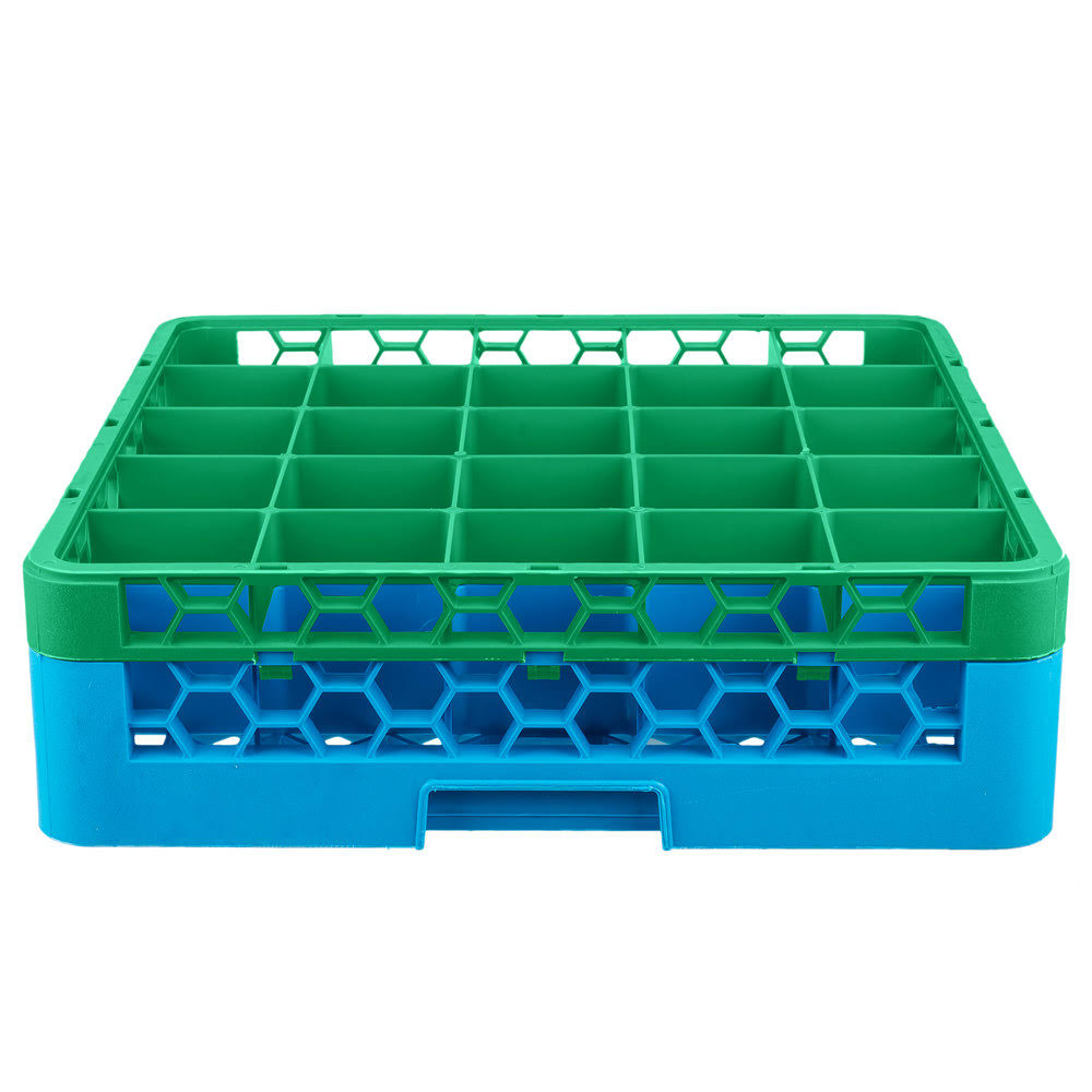 Green Color-Coded Glass Rack with 1 Extender Q37251
