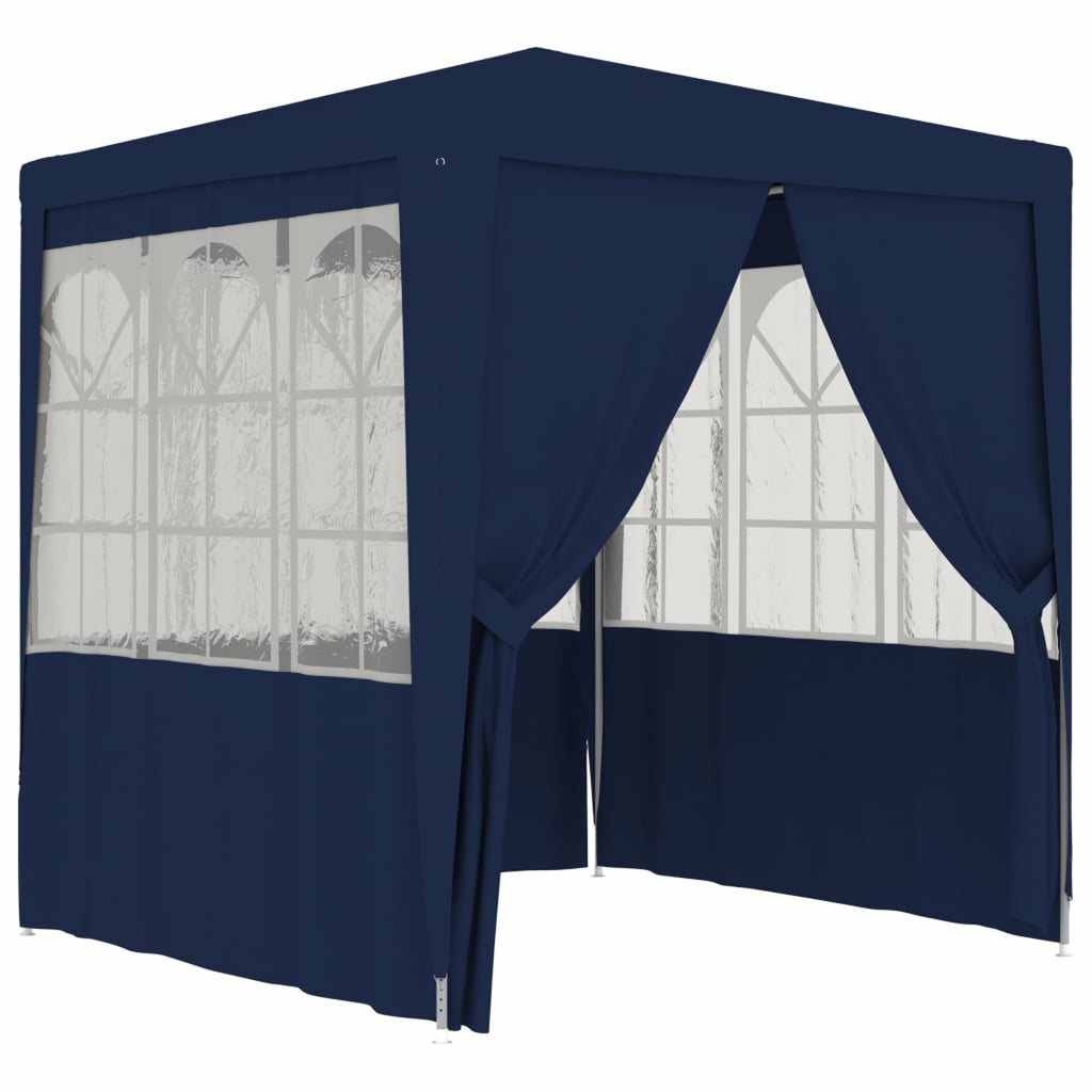 6.6'x6.6' Blue Party Tent with Side Walls Q612