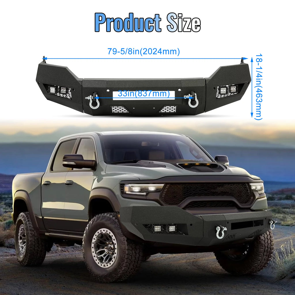 Front Bumper with D-Ring LED Fog Light J38698