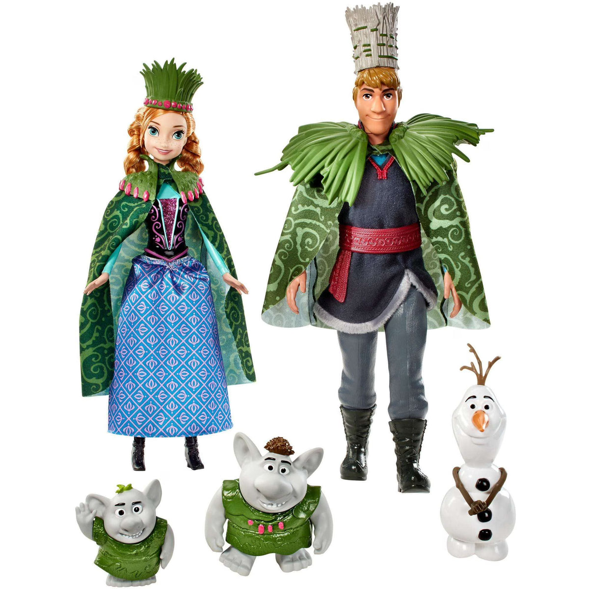 Frozen Troll Wedding Set with Anna, Kristoff, Olaf & 2 Trolls S780014