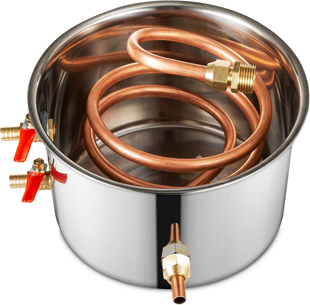 5Gal 20L Alcohol Still with Electric Circulating Pump and Thumper Keg B59010