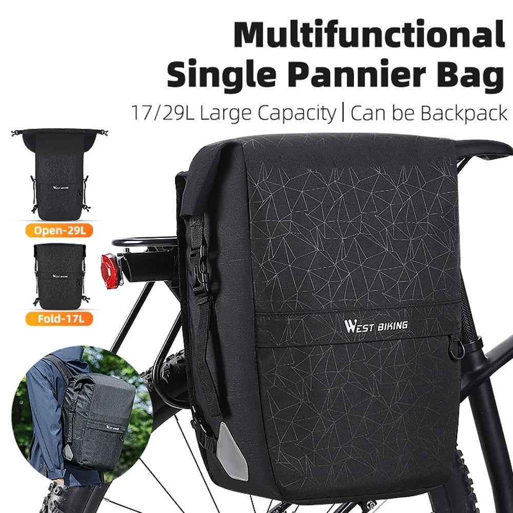 Expandable Bike Rear Seats Bag Cycling Bag U252707