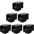 Black Cat6 Inline Coupler 6 Pack I263228
