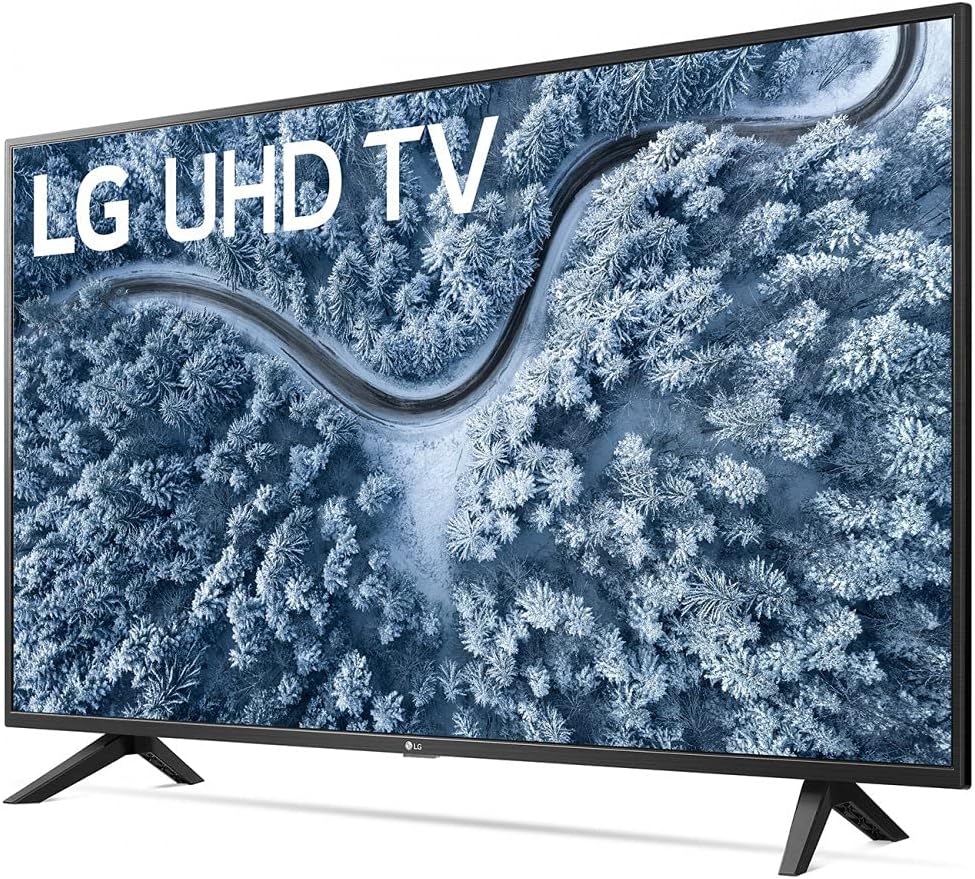 55 Inch 4K TV Bundle with Sound Bar, TV Wall Mount Bracket and Surge Adapter J164106