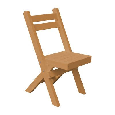 Caramel Plastic Folding Chair U41362
