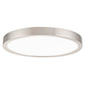 Flat LED Light Surface Mount 10-Inch Round Satin Nickel 3000K Z1320