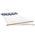 White Polyester Rope Hammock with Pillow C285107