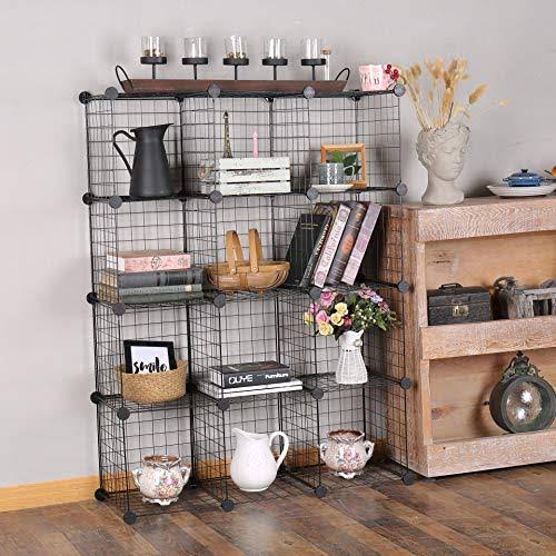 12-Cube Metal Wire Storage Organizer Q9000
