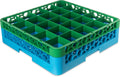 Green Color-Coded Glass Rack with 1 Extender Q37251