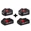 18-Volt Lithium-Ion 6.0 Ah and 3.0 Ah Battery 4-Pack L6451