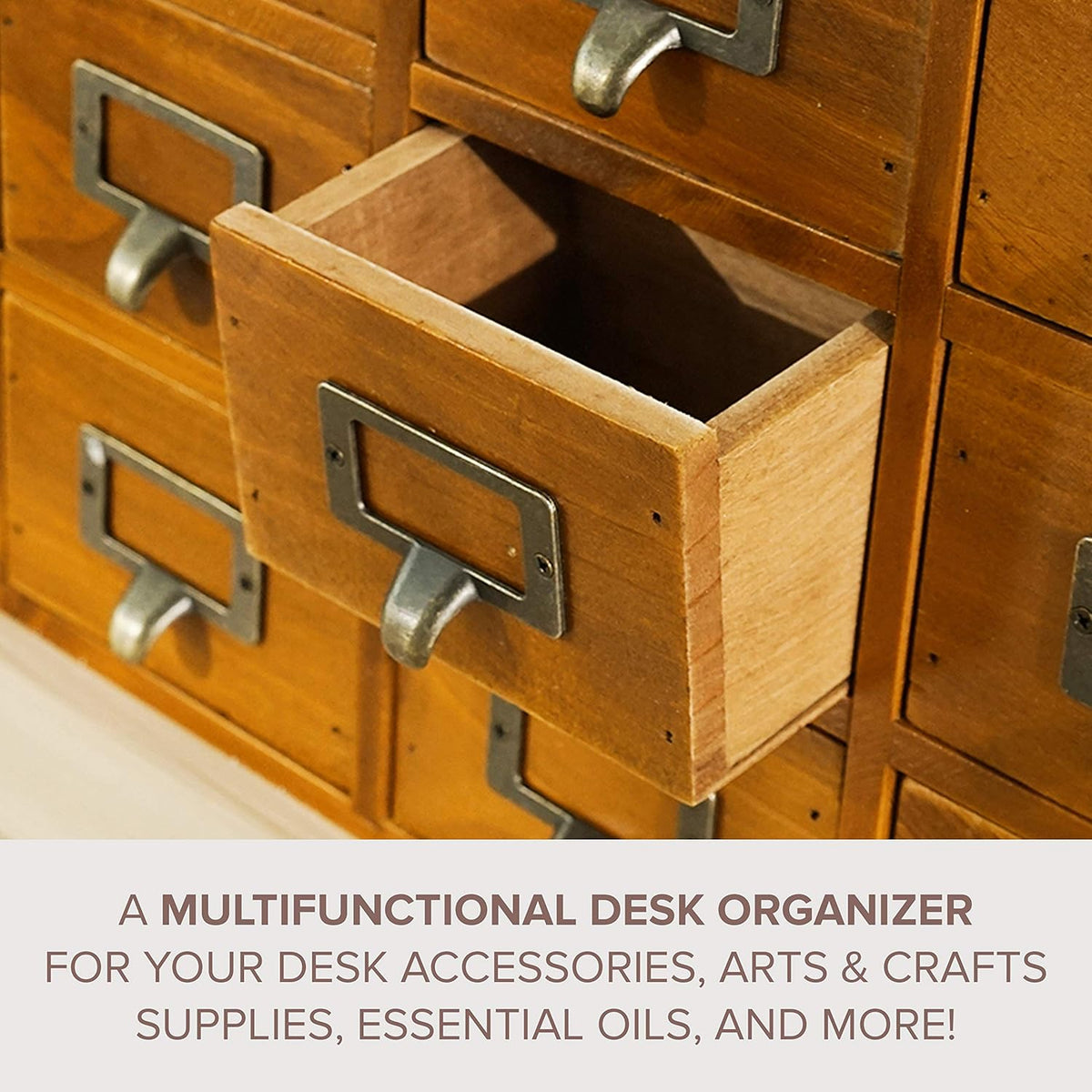 Wooden Desk Drawer Organizer with 16 Drawers T817
