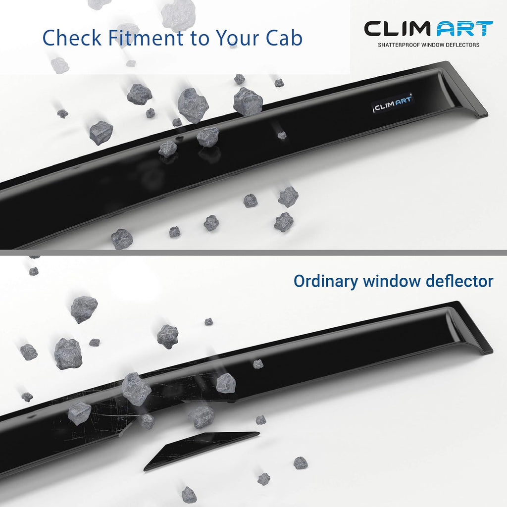 4 pcs Dark Smoke Tape-on Window Deflectors S52857