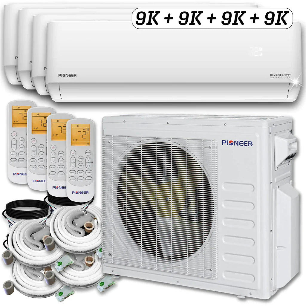 36,000 BTU 4 Zone Ductless Air Conditioner and Heat Pump I8531