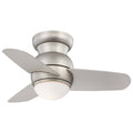Brushed Steel Ceiling Fan with Light M360