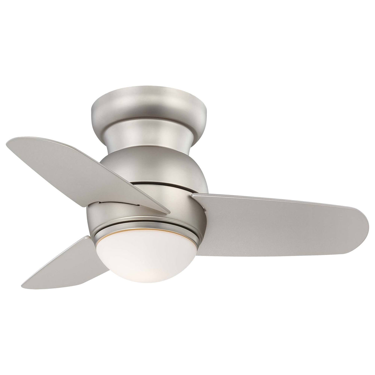 Brushed Steel Ceiling Fan with Light M360