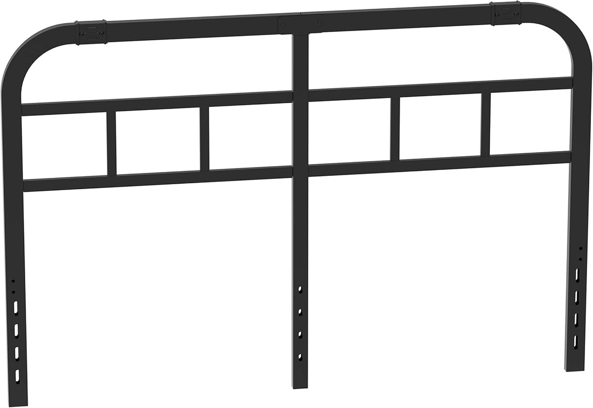 Black Metal Steel California King Bed Headboard Pack of 2 S871882