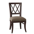 Brown Cross Back Side Chair E3197